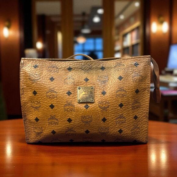MCM Visetos Monogram Clutch Bag - Picture 1 of 6